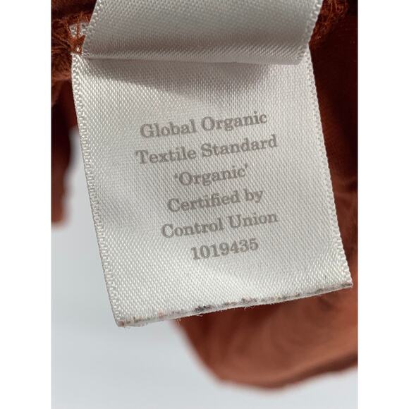 EVERLANE Women's Orange Crewneck Organic Cotton Uniform Tank Top SZ L - Picture 9 of 11